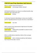 CRCR Exam Prep Questions And Answers&period;docx