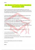 JBL Module 6 Practice Exam Questions and Answers 2025