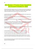 JBL Module 3 Practice Exam Questions and Answers Graded A&plus; 2025