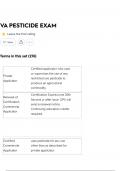 VA PESTICIDE EXAM