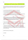 JBL Module 4A Practice Exam UPDATED 2025