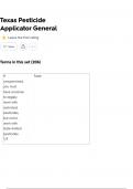 Texas Pesticide Applicator General