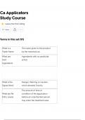 Ca Applicators  Study Course