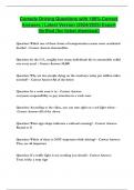 Comedy Driving Questions with 100&percnt; Correct Answers &vert; Latest Version &lpar;2024&sol;2025&rpar; Expert Verified &lpar;for ticket dismissal&rpar;
