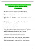 Comedy Defensive Driving Course Exam Questions with 100&percnt; Correct Answers &vert; Verified &vert; Latest Update