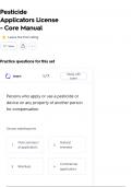 Pesticide Applicators License - Core Manual