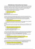 NUR 265 Exam 4 Final with Correct Answers