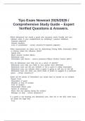 Tips Exam Neweset 2025&sol;2026 &sol; Comprehensive Study Guide &ndash; Expert Verified Questions & Answers&period;