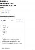 Swift River Simulations 2&period;0 &mdash; PEDIATRICS &lpar;ALL 28 PT&rsquo;s&rpar;