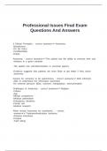 Professional Issues Final Exam Questions And Answers