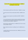 NJ BOATING EXAM 320 QUESTIONS & CORRECT  ANSWERS LATEST 2025 