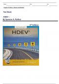 Full Test Bank For HDEV &ndash; 6th Edition by Spencer A&period; Rathus  with Verified Answers &lpar;Chapters 1&ndash;19&rpar; Perfect Solutions