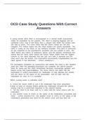 OCD Case Study Questions With Correct Answers