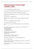 PNR 104 EXAM 1 STUDY GUIDE CORRECT 100&percnt;