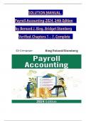 Solution Manual for Payroll Accounting 2024 Landin 34th Edition by Bernard J&period; Bieg and Bridget Stomberg
