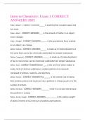 Intro to Chemistry&colon; Exam 1 CORRECT ANSWERS 2025