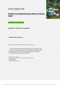  Nutrition for Healthy Living &ndash; 5th Edition by Wendy Schiff &ndash; Complete Test Bank for Chapters 1&ndash;10