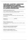NURS-6051 -CHAPTER 1 QUESTIONS AND ANSWERS WITH VERIFIED SOLUTIONS 100&percnt;CORRECT &lpar;GRADED A&plus; &rpar; LATEST UPDATED 2025