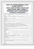 HESI RN FUNDAMENTALS EXIT EXAM LATEST 2025