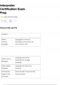 Interpreter Certification Exam Prep