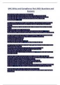 UHC Ethics and Compliance Test 2025 Questions and Answers