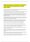 SOWK Comprehensive &lpar;Social Work Comprehensive Exam&rpar; 2025 Liberty University Exam &sol; Accurate Expert Verified