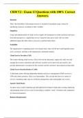 C838 V2 - Exam 13 Questions with 100&percnt; Correct Answers&period;