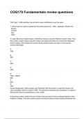 COG170 Fundamentals review Questions with Answer Rationales &lpar;2026&sol;2027&rpar;