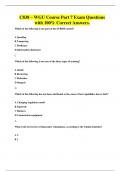 C838 &ndash; WGU Course Part 7 Exam Questions with 100&percnt; Correct Answers&period;