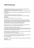 COG170 Security Updated &lpar;2026&sol;2027&rpar; Questions with Detailed Verified Answers
