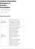 Medical Interpreters Standards of Practice - Presentation