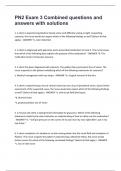 PN2 Exam 3 Combined questions and answers with solutions