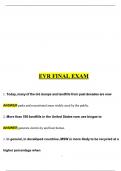 EVR Final exam &lpar;1&rpar; with complete questions and answers 100&percnt; varrifed