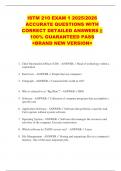 ISTM 210 EXAM 1 2025&sol;2026  ACCURATE QUESTIONS WITH  CORRECT DETAILED ANSWERS &vert;&vert;  100&percnt; GUARANTEED PASS  <BRAND NEW VERSION> 