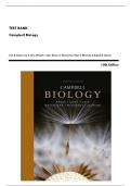 Test Bank For Campbell Biology 10th Edition by Jane B&period; Reece Chapter 1-56