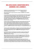 MIC 205A EXAM 2 QUESTIONS WITH ANSWERS 100&percnt; CORRECT 