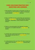 CORE CCHI EXAM PRACTICE 2025  QUESTIONS AND ANSWERS&period; 