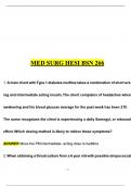 MED SURG HESI BSN 266 Exam Questions and Answers 2024&sol;2025 Already Passed&period;