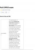 Full CIPP&sol;E exam