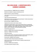 MIC 205A EXAM  4 QUESTIONS WITH CORRECT ANSWERS 