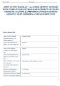 ARRT CI TEST BANK ACTUAL EXAM NEWEST VERSION  WITH COMPLETE QUESTIONS AND CORRECT DETAILED  ANSWERS ACTUAL EXAM WITH VERIFIED ANSWERS  ASSURED PASS GRADED A&plus; BRAND NEW&excl;&excl;2025