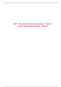 C207 - Western Governors University - Task 1&colon; Linear Regression Analysis - Passed