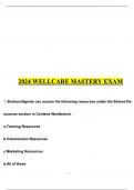 2024 WELLCARE MASTERY EXAM QUESTIONS WITH 100&percnt; CORRECT ANSWERS&excl;&excl;