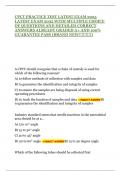 CPCT PRACTICE TEST LATEST EXAM 2025 LATEST EXAM 2025 WITH MULTIPLE CHOICE OF QUESTIONS AND DETAILED CORRECT ANSWERS ALREADY GRADED A&plus; AND 100&percnt; GUARANTEE PASS &lpar;BRAND NEW&excl;&excl;&excl;&excl;&excl;&excl;&excl;&excl;&excl;&rpar;
