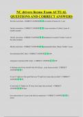 NC drivers license Exam ACTUAL  QUESTIONS AND CORRECT ANSWERS 