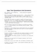 Ipac Test Questions And Answers