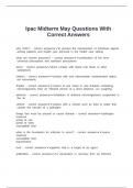 Ipac Midterm May Questions With Correct Answers