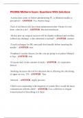 PN3006 Midterm Exam&colon; Questions With Solutions