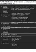 NURS 3661 Exam 1 Review &lpar;latest update&rpar; questions n answers graded A&plus;