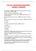 MIC 3011 EXAM QUESTIONS WITH CORRECT ANSWERS 